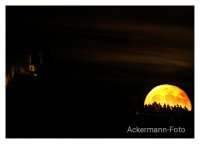 Mondaufgang beim Drachenfels, Bonn